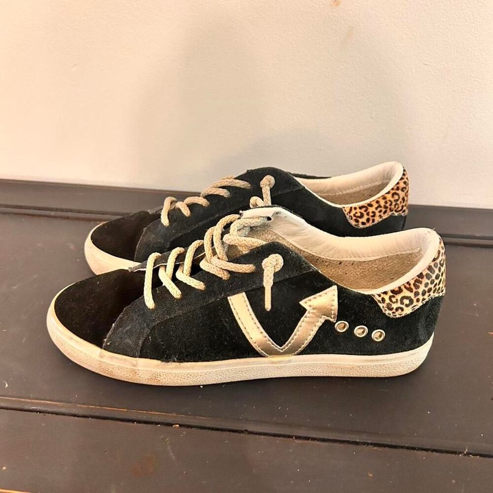 Navy vintage havana suede sneakers